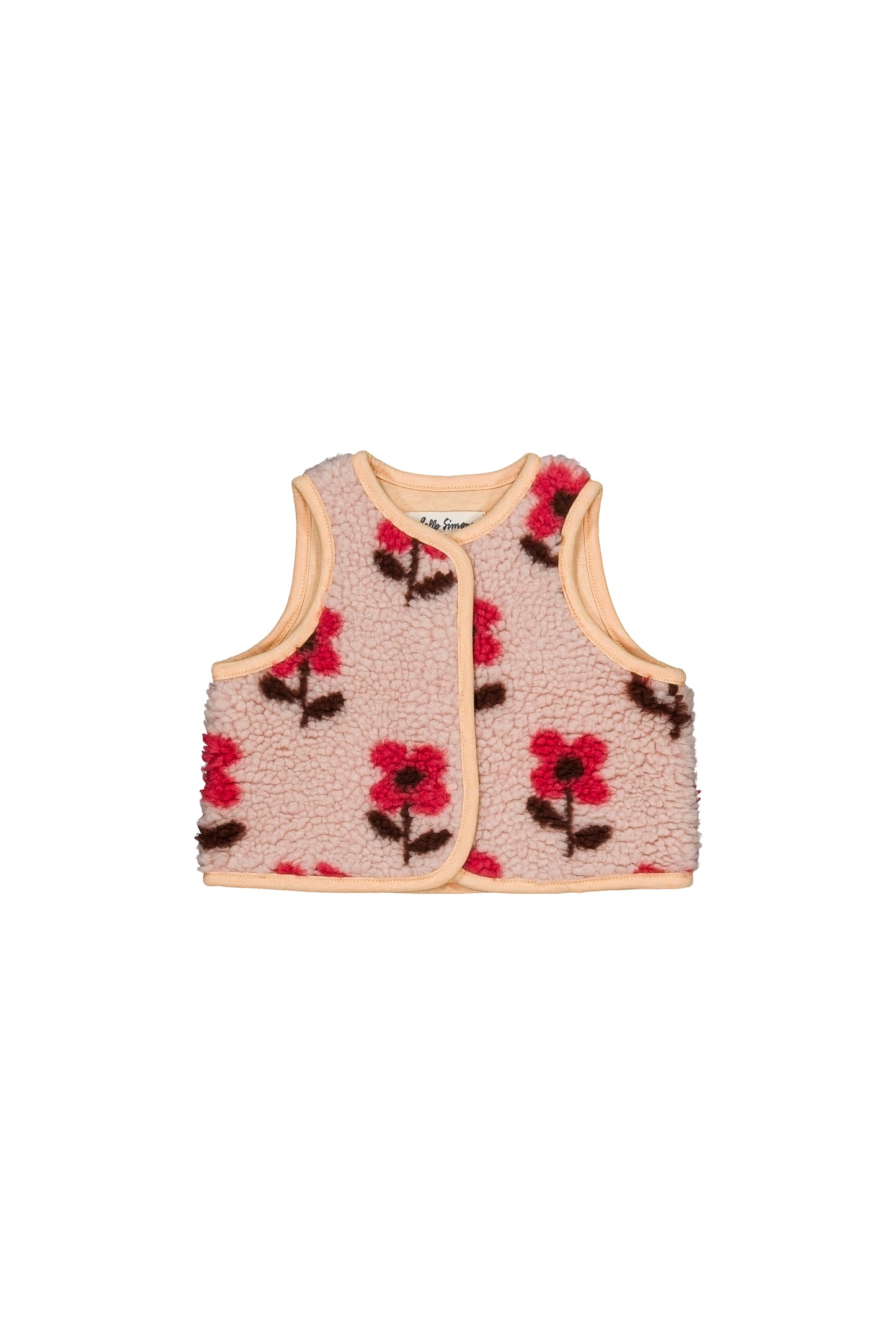 mira baby fleece vest | cookie