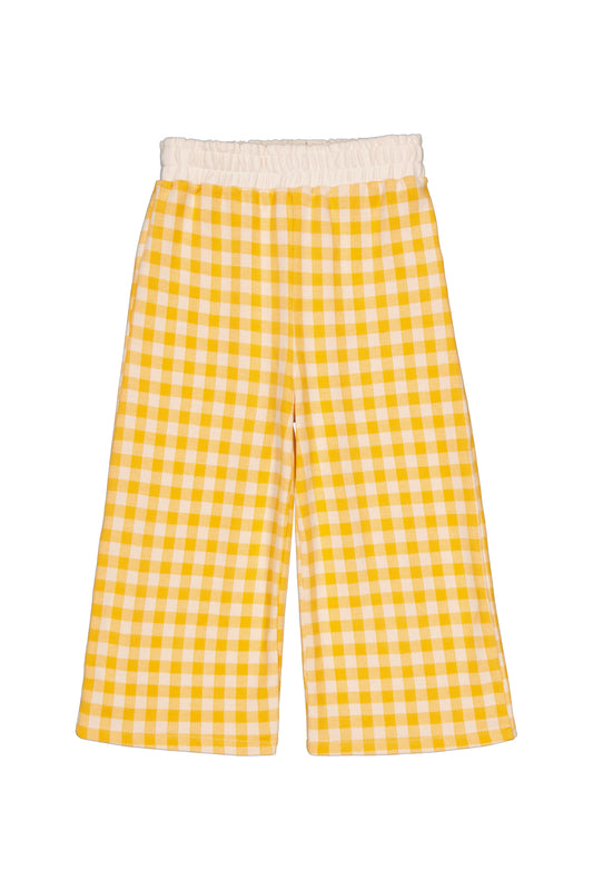 moly pant | gingham yellow