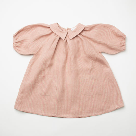 mother may I dress | dusty rose stripe