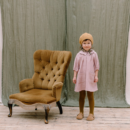 mother may I dress | dusty rose stripe