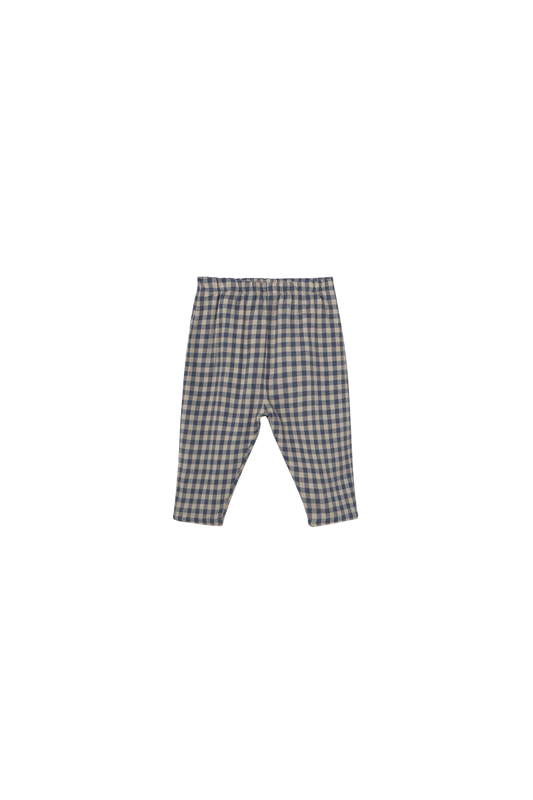 gingham flannel baby pants