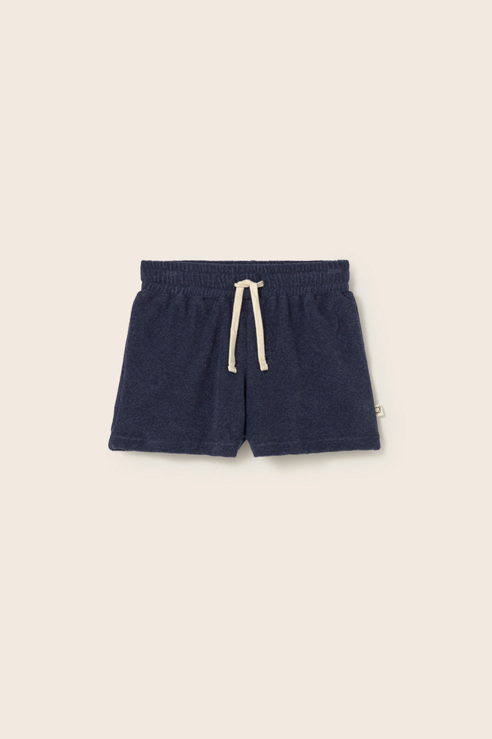 root terry shorts | blue melange