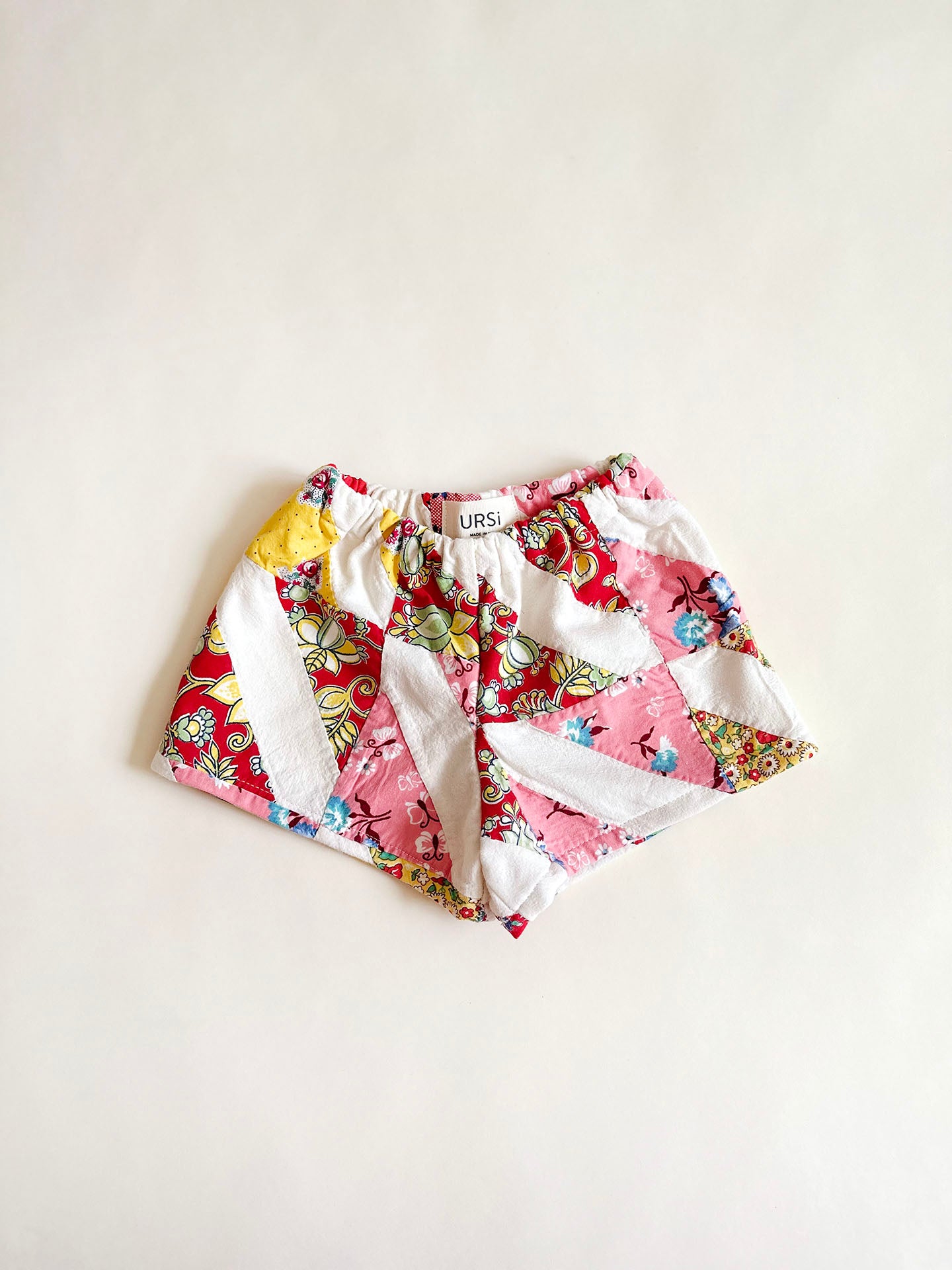 retro shorts | patchwork