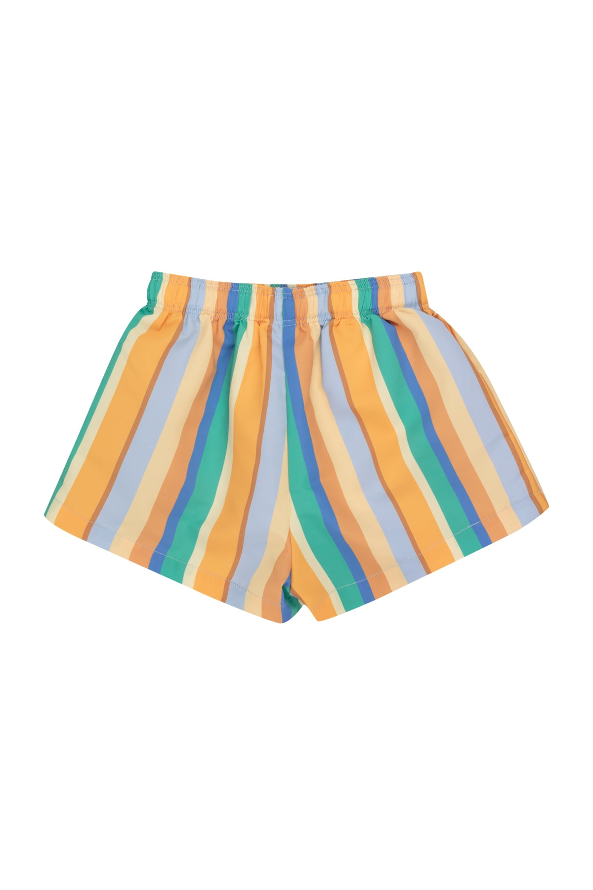 multicolor stripes swim trunks