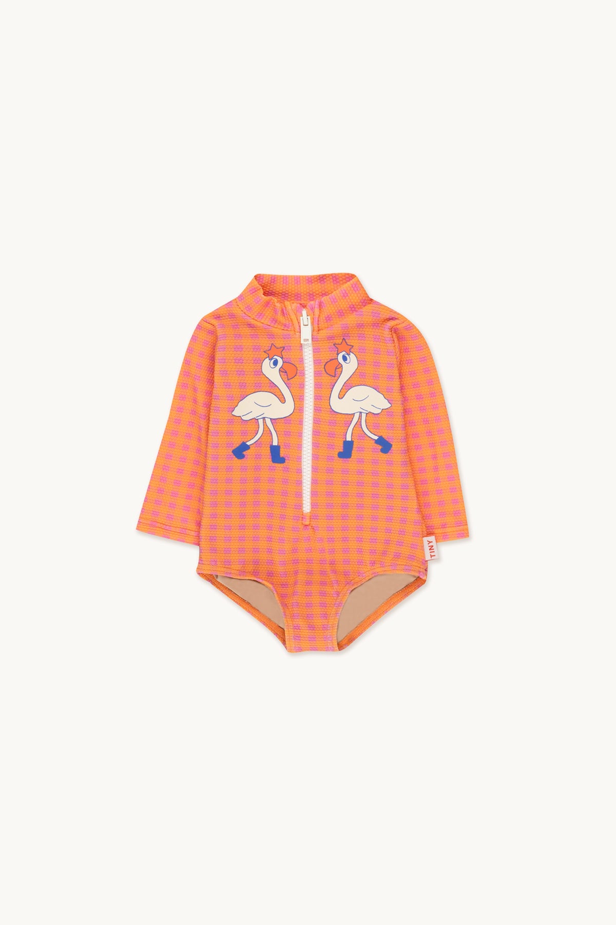 flamingos baby swimsuit