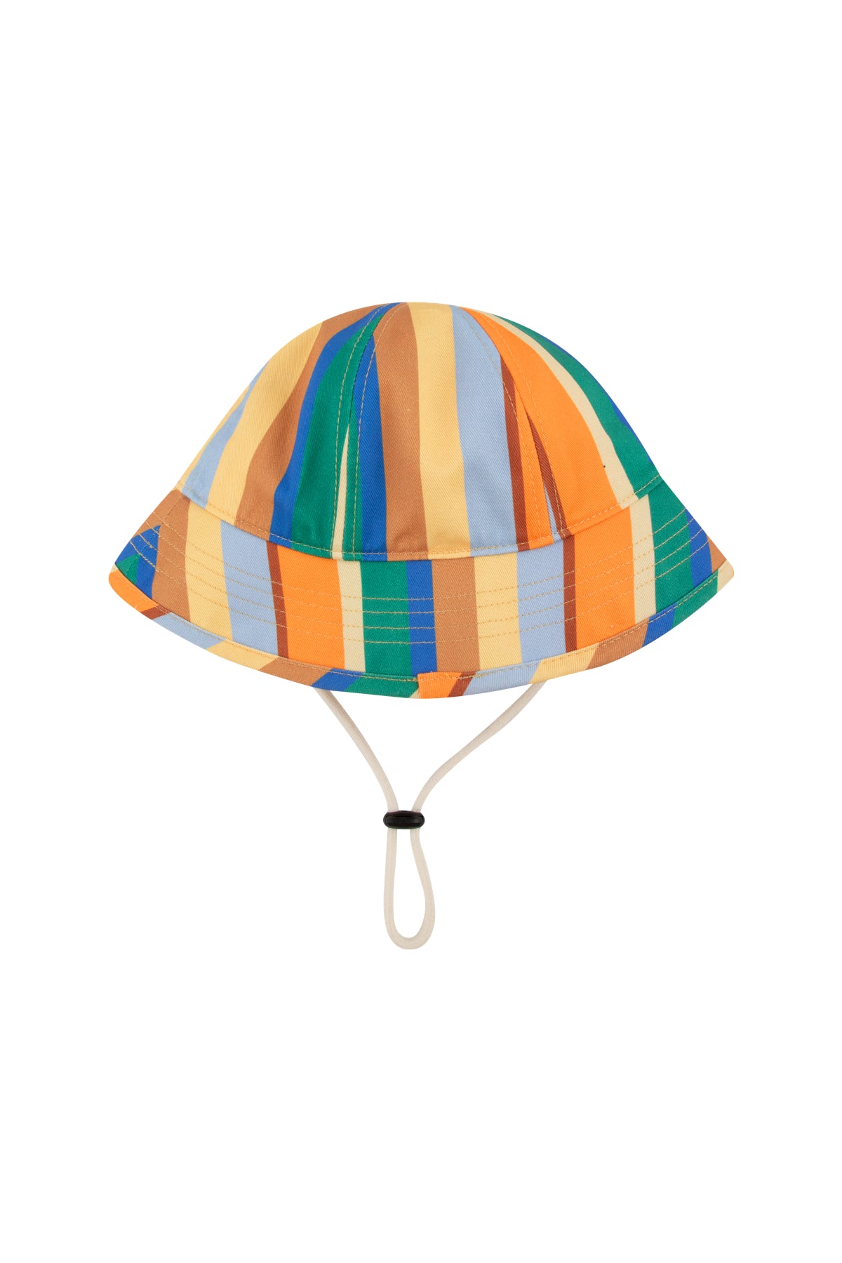 multicolor stripes bucket hat