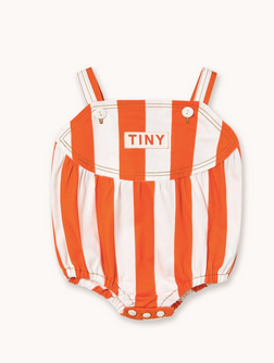 twill stripes baby body | summer red