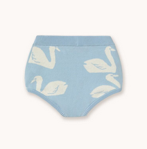 big swans baby bloomer | washed blue