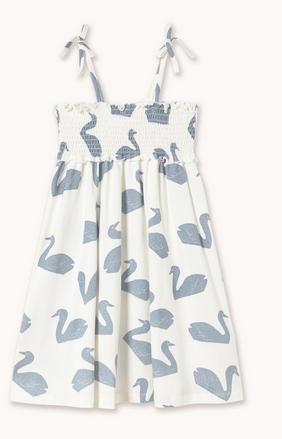 big swans knitted dress | off white