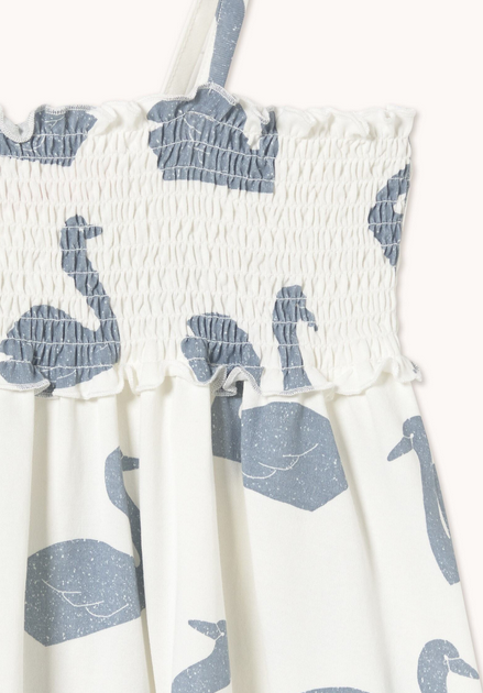 big swans knitted dress | off white