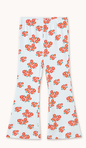 blossoms rib pant | ice blue