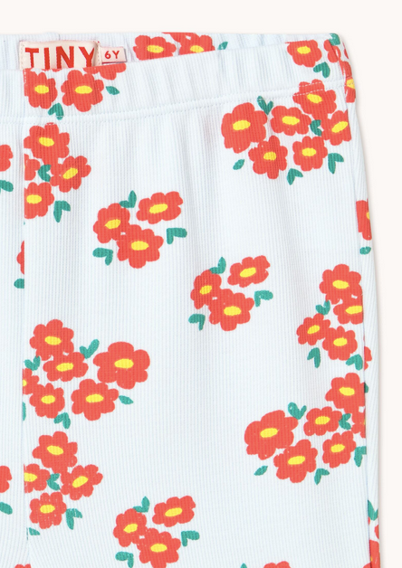 blossoms rib pant | ice blue