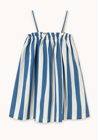 stripes dress | light navy