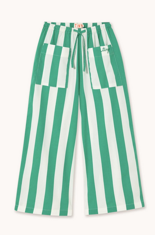 emerald stripe pocket pants | emerald