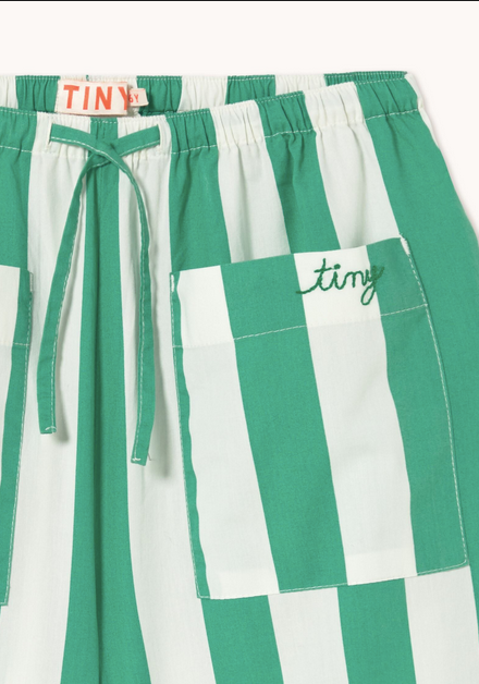 emerald stripe pocket  pants | emerald