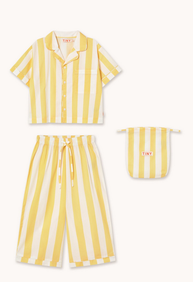 yellow stripes set | dusty yellow