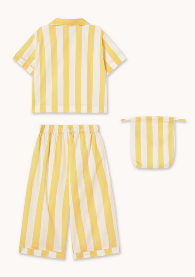 yellow stripes set | dusty yellow