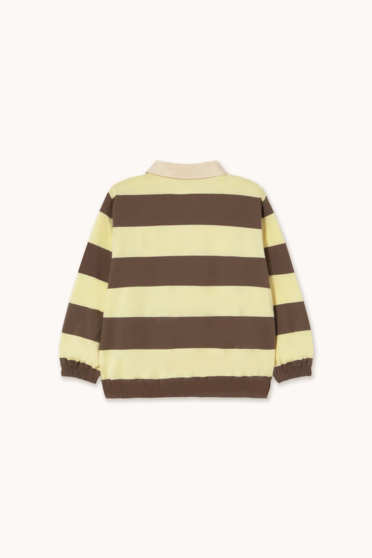 stripes polo sleeve tee