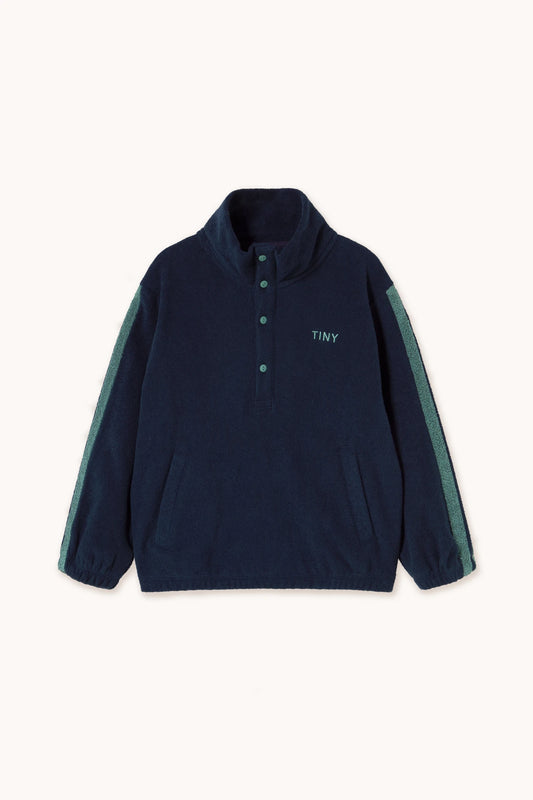 towel mockneck sweatshirt
