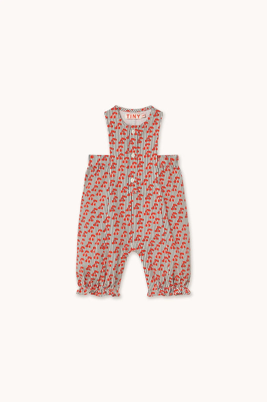 cherries woven dungaree