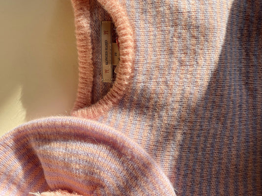 berle knit sweater | purple +. pink dolphin
