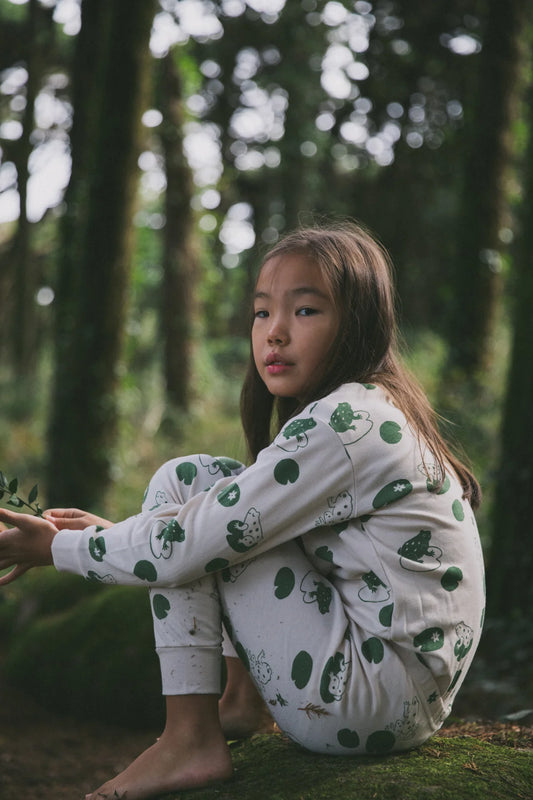 kids classic pj set | frog