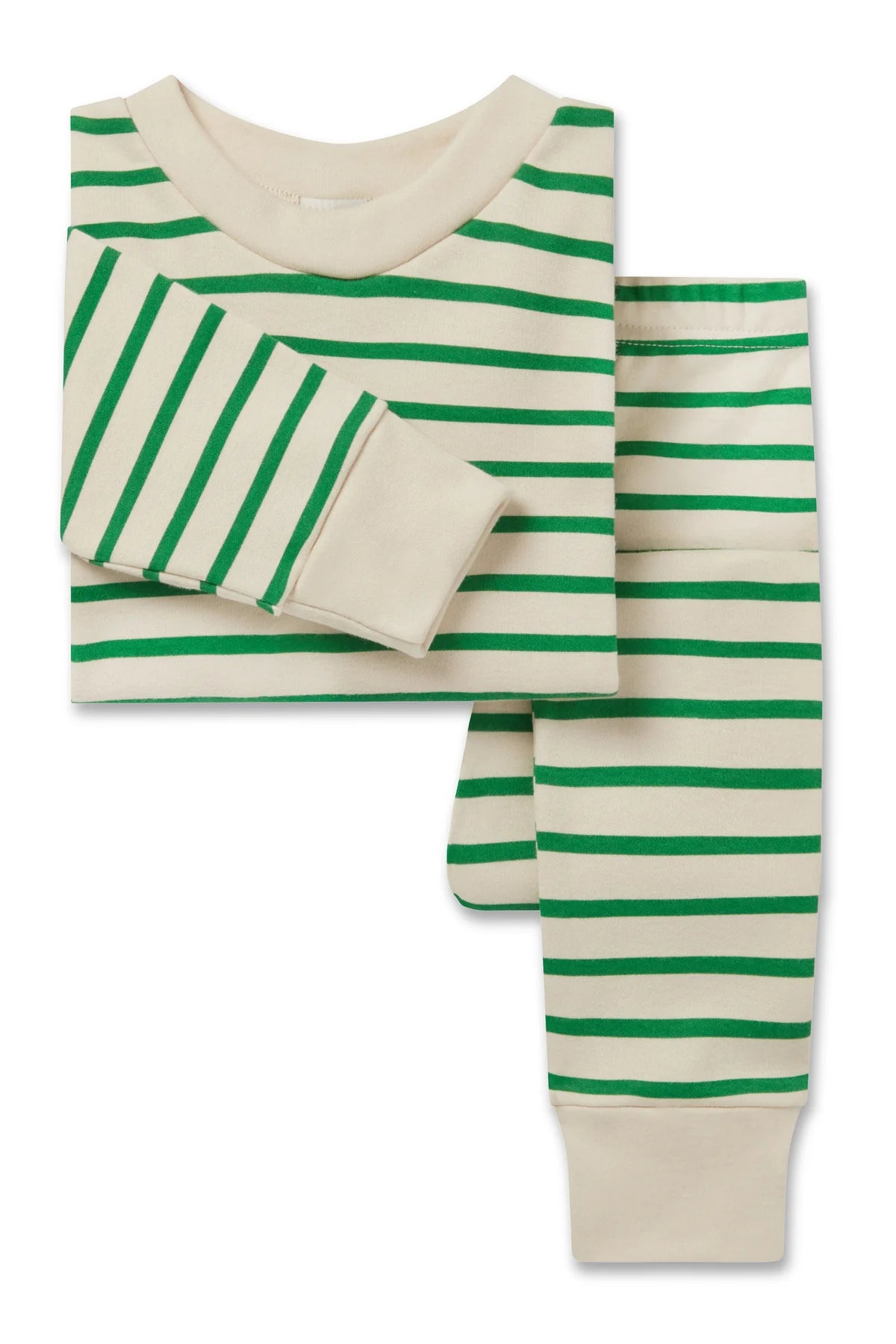 kids classic pj set | green breton