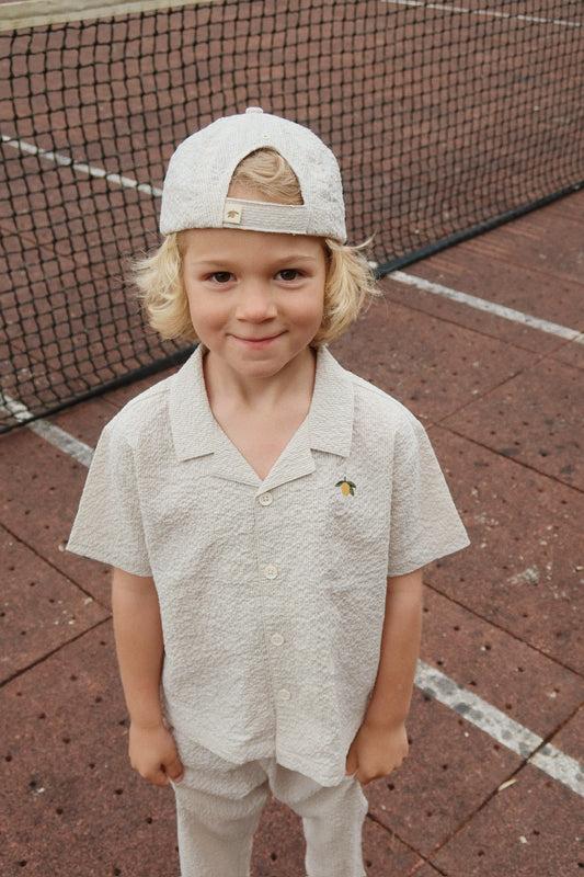 elliott short sleeve shirt | quarry stripe