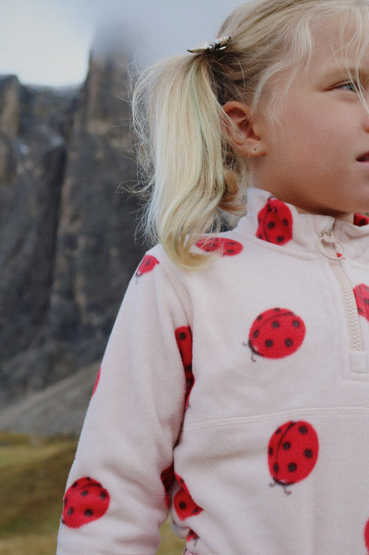 tavi fleece sweatshirt | ladybug