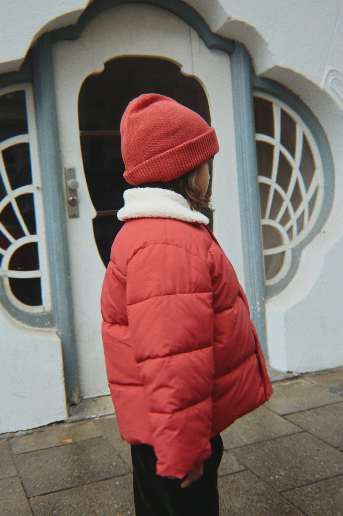 alpi collar jacket | cardinal
