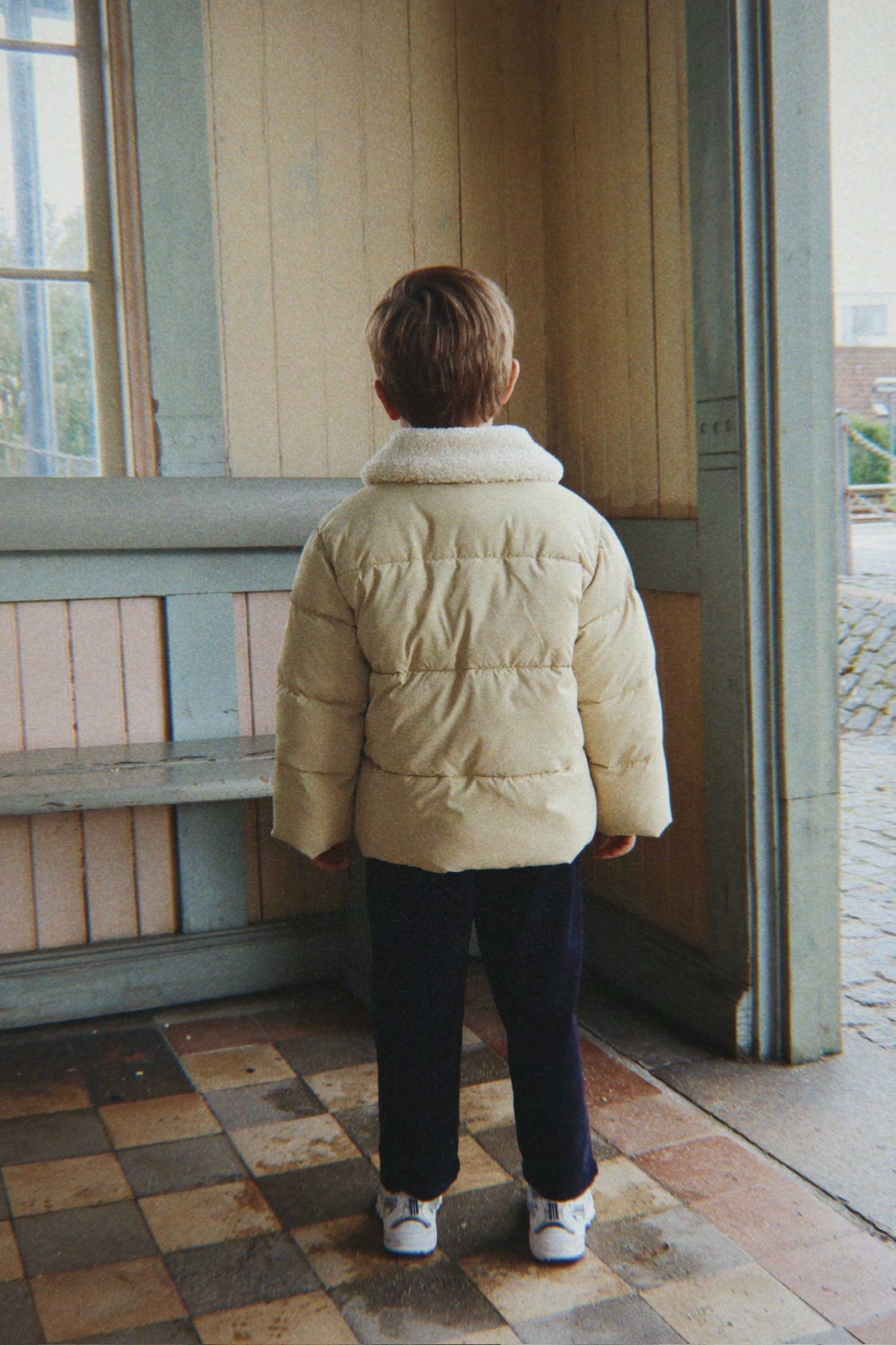 alpi collar jacket | pale olive green