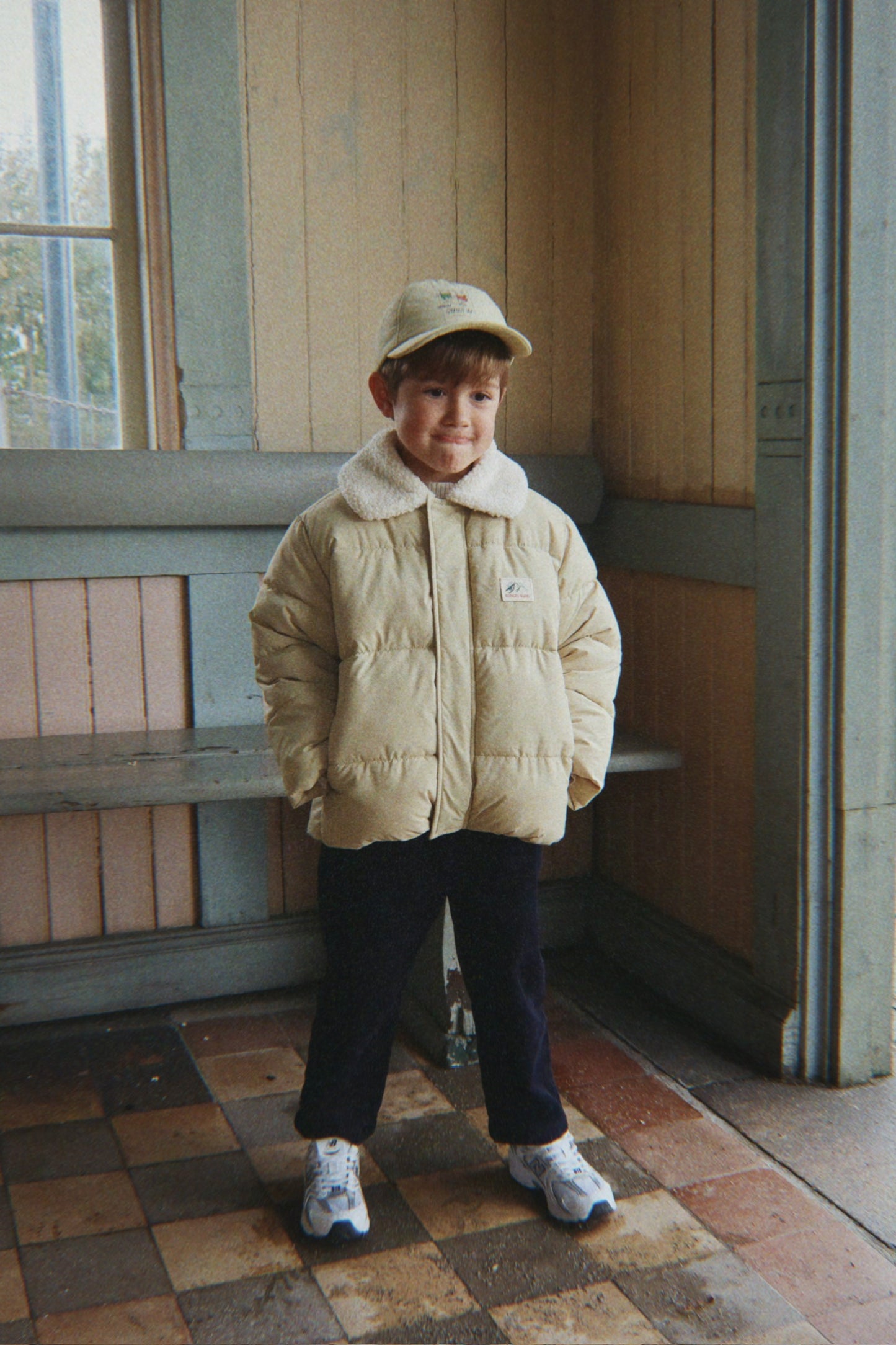 alpi collar jacket | pale olive green