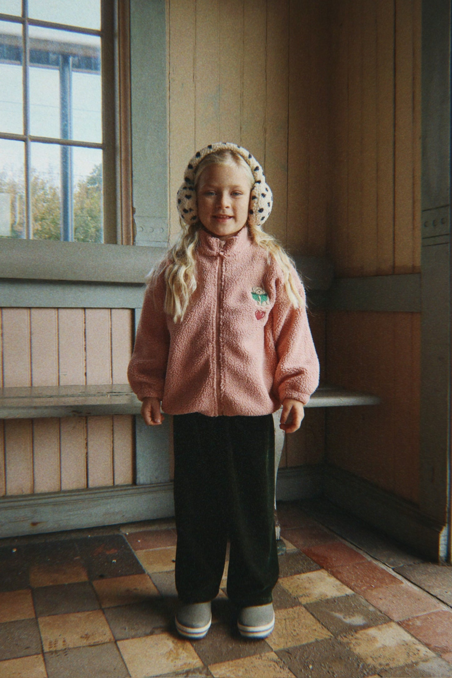 jody teddy jacket | mellow rose