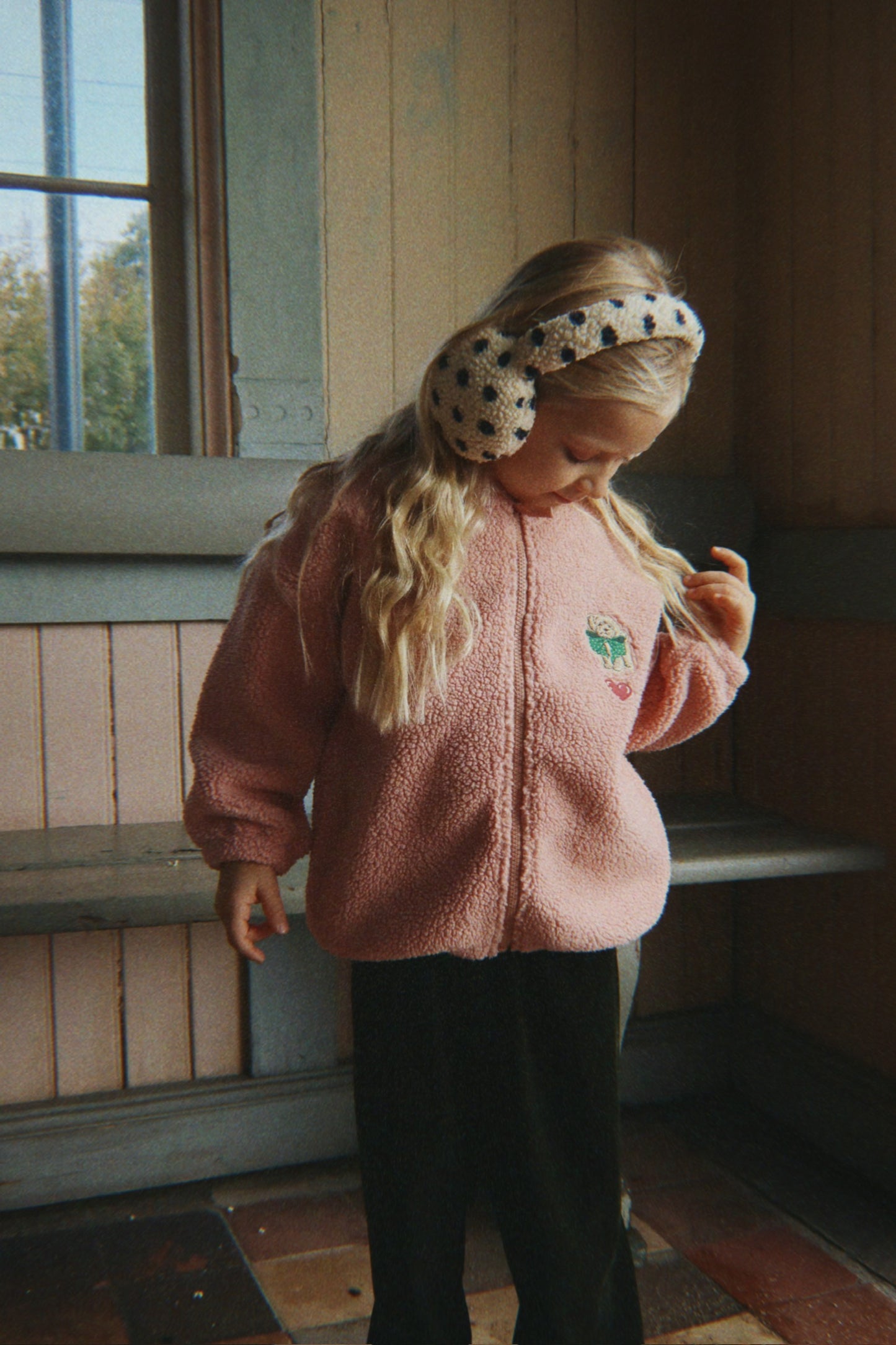 jody teddy jacket | mellow rose