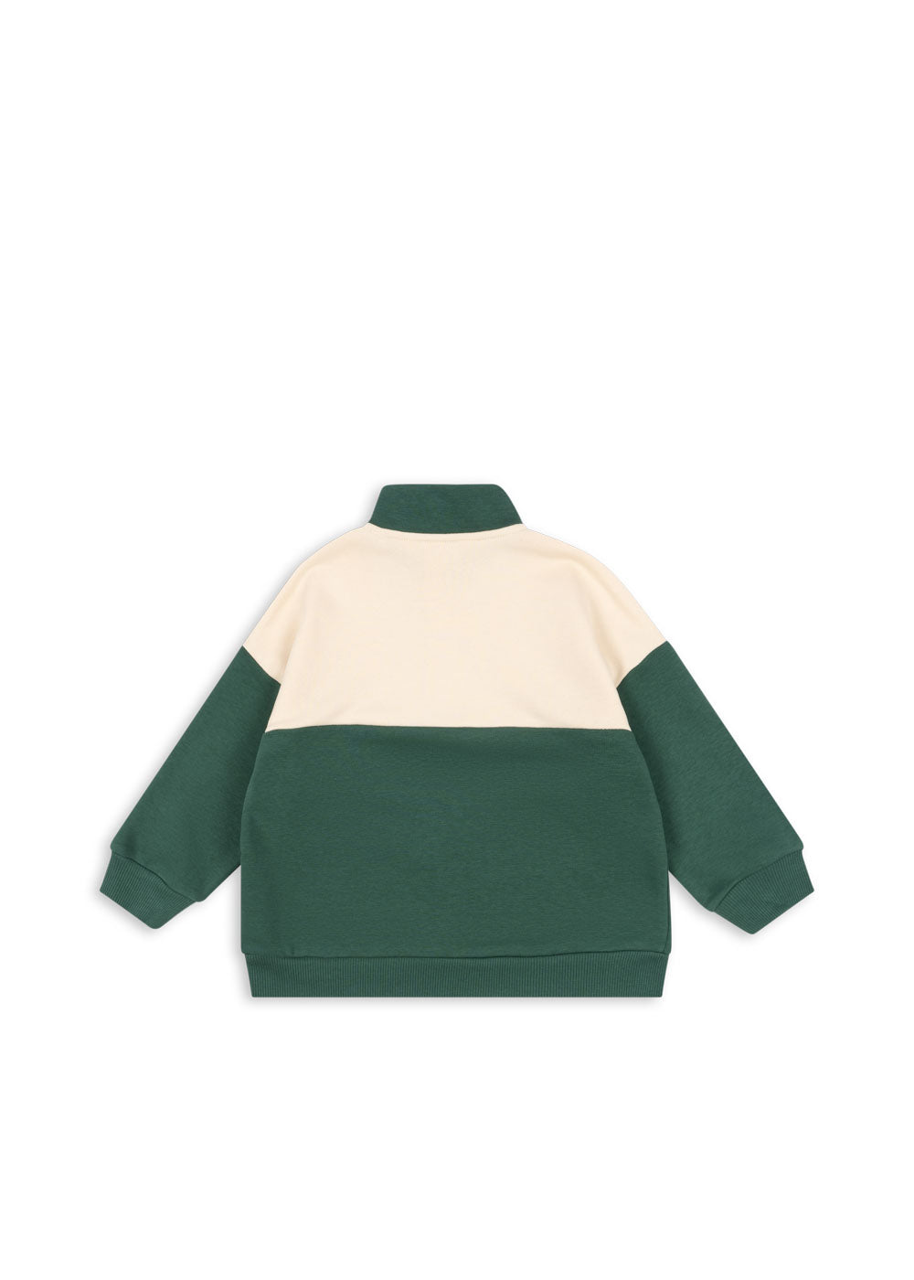 lou half zip sweat | smoke pine