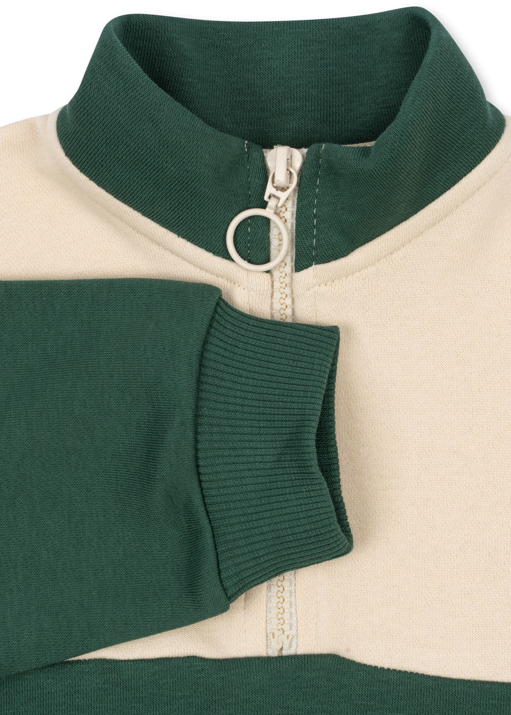 lou half zip sweat | smoke pine