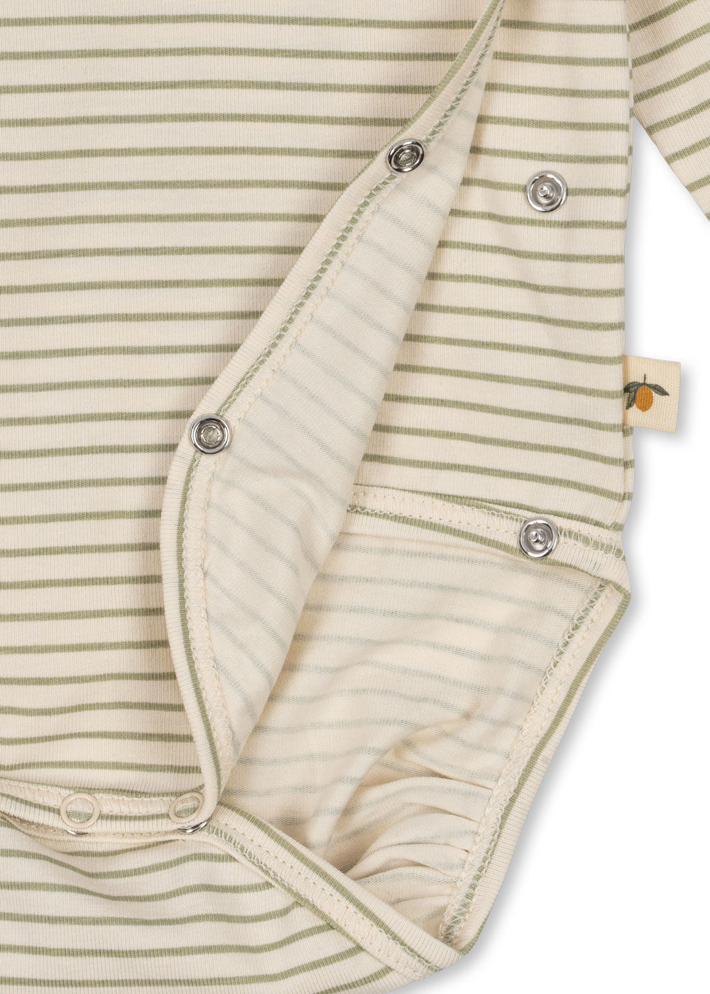 basic long sleeve newborn body | tea stripe