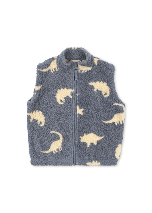 jody teddy vest | dino mist