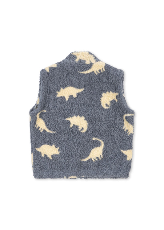 jody teddy vest | dino mist