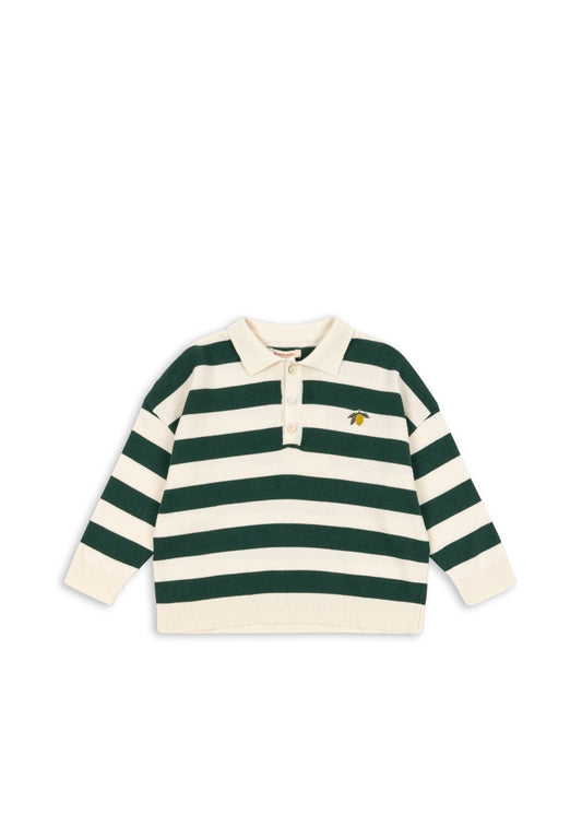 manis knit polo | pine grove stripe