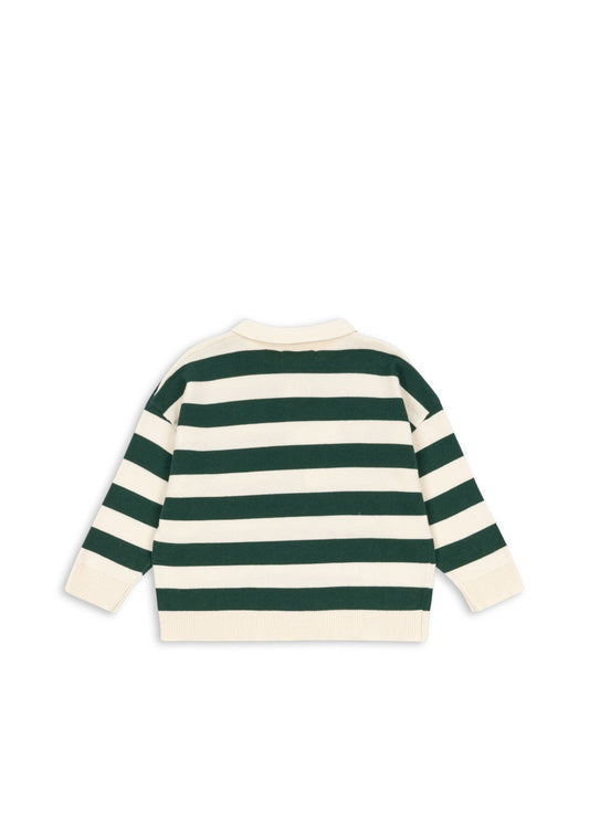 manis knit polo | pine grove stripe