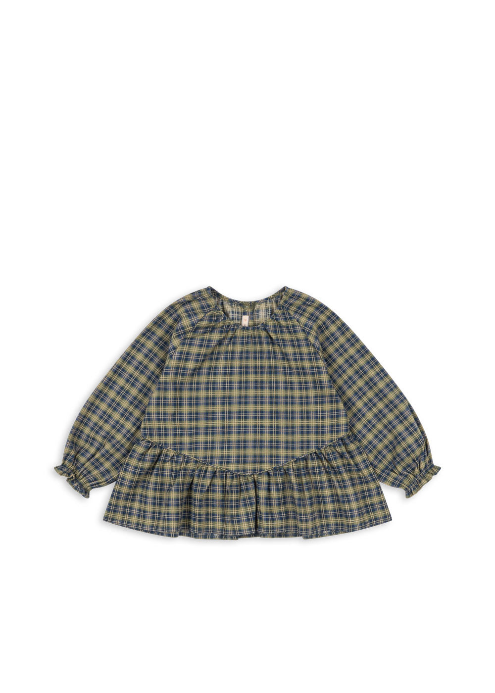 terre blouse | laurel blue check