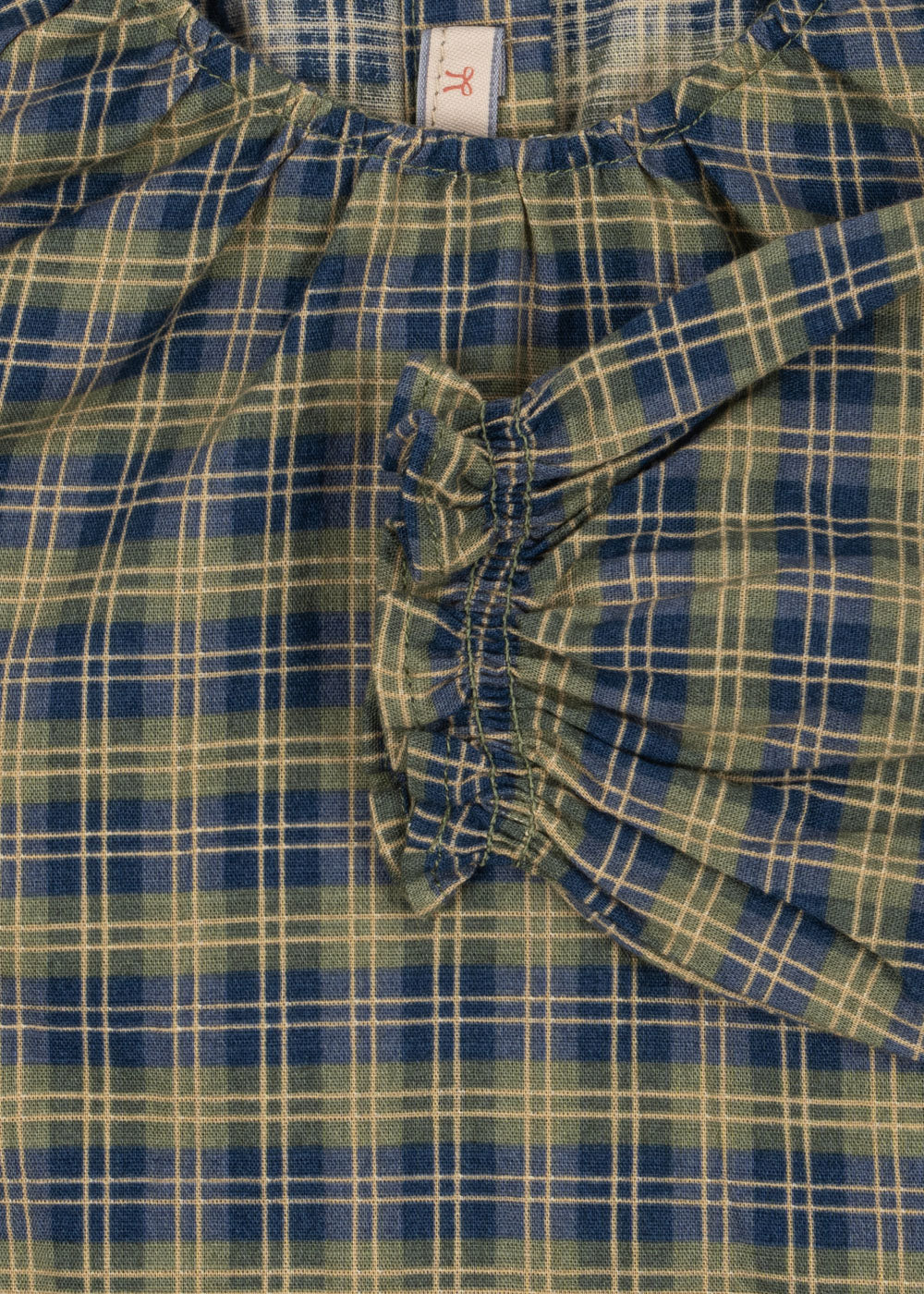terre blouse | laurel blue check