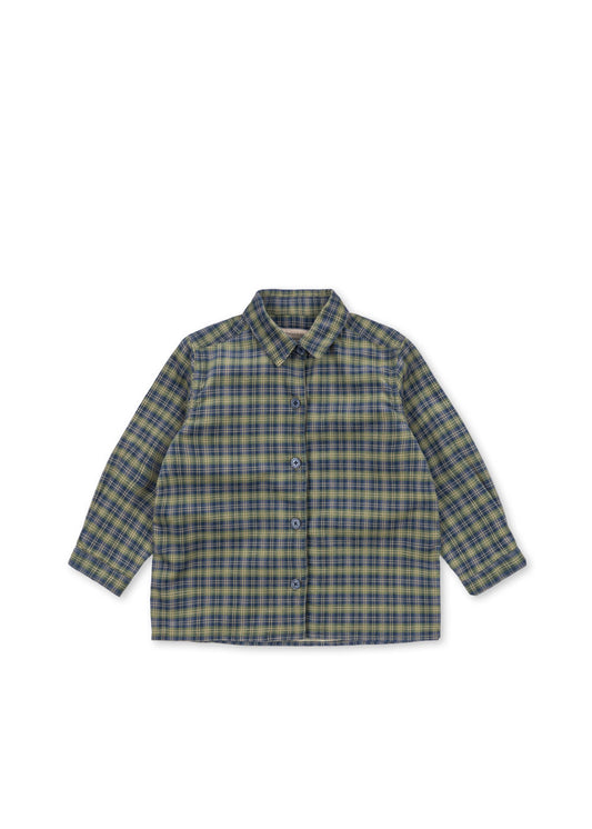cara long sleeve shirt | laurel blue check