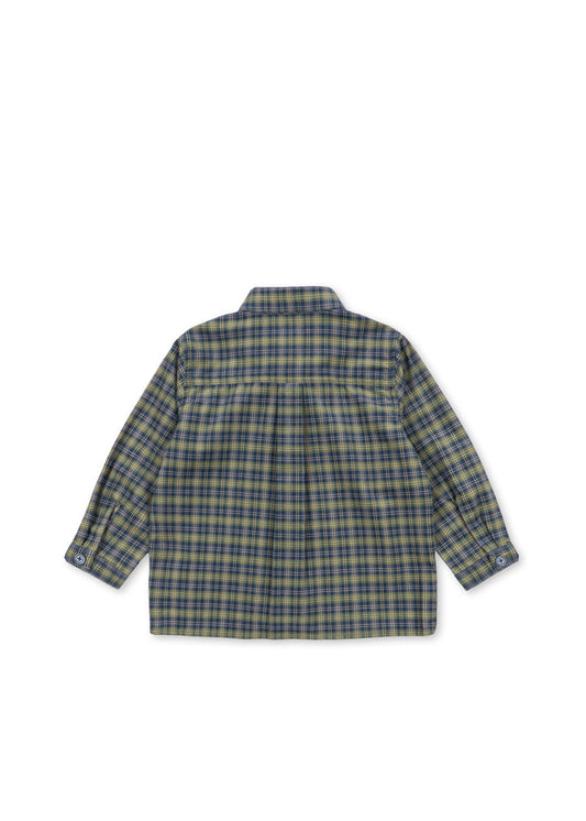 cara long sleeve shirt | laurel blue check
