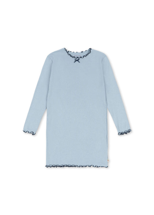 rivi rib dress | blue fog