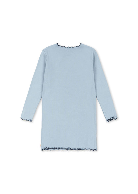 rivi rib dress | blue fog