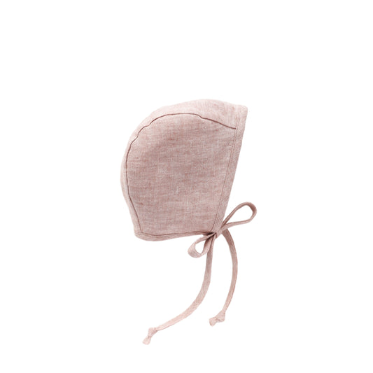 linen bonnet | blush