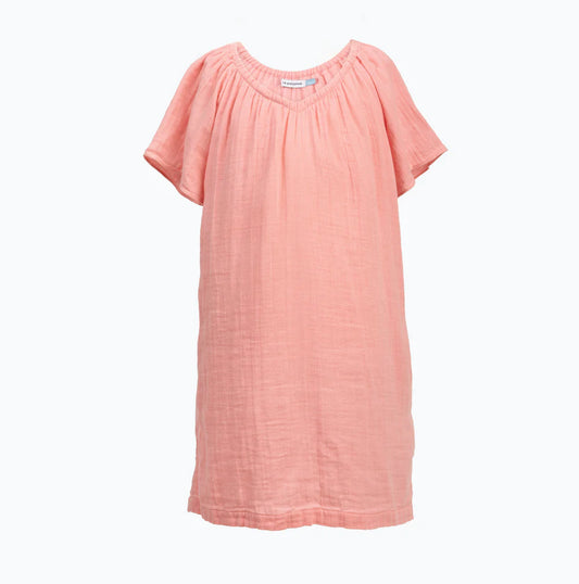 girls mae cotton gauze house dress | bubblegum