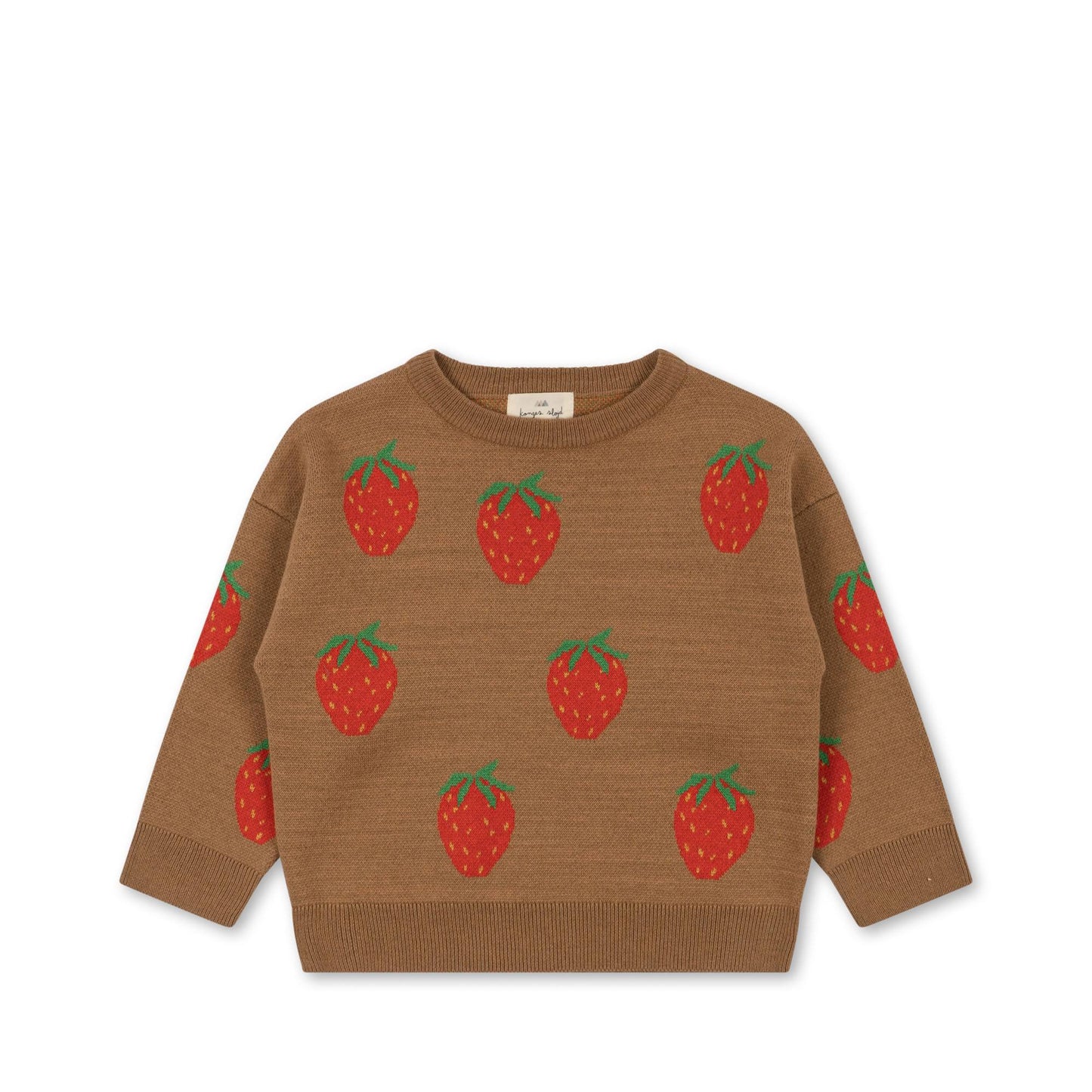 lapis knit blouse | strawberry brown
